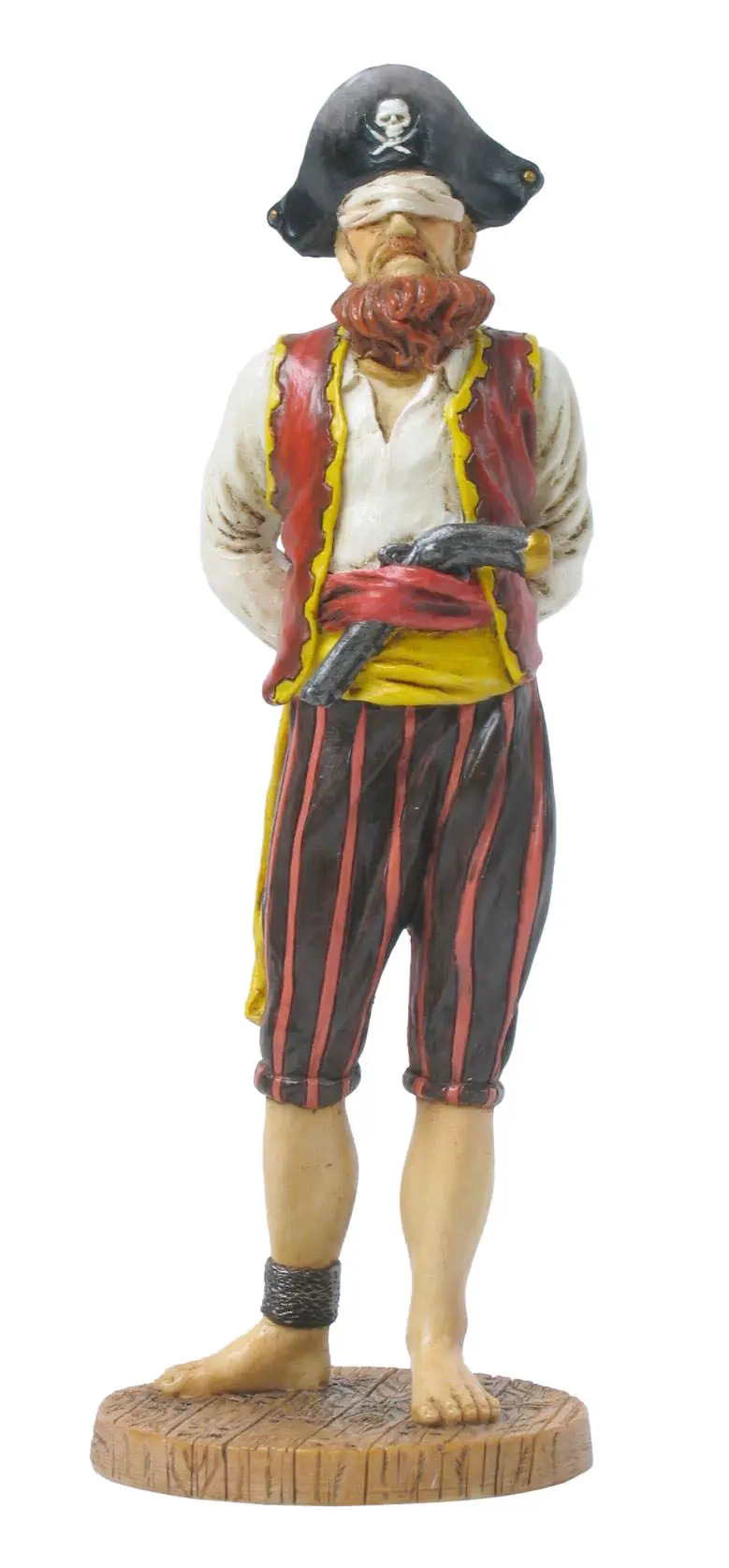 Sailor Treasure Hunter Sculpture Playful Pirate Character Statue Coastal Living Room or Office Shelf Decor Unique Gift for Men