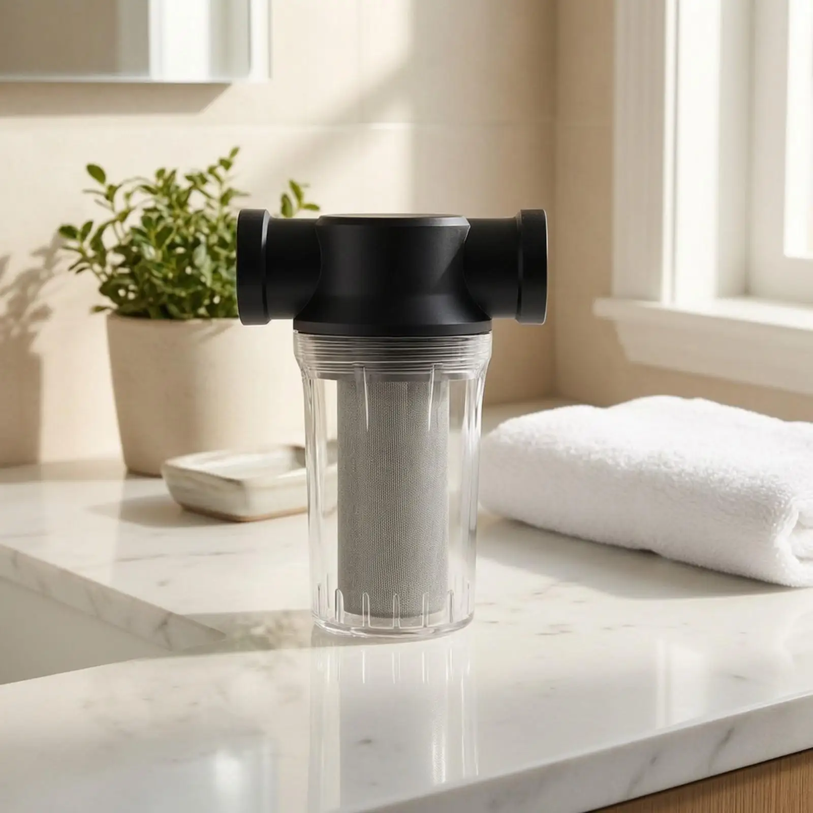 Adjustable Water Level Float Valve Controller Faucet with Inline Strainer for Utility Reservoirs
