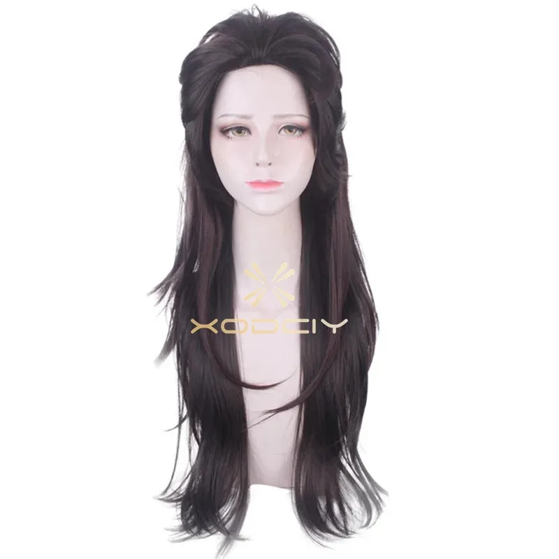 HAni 2025 لعبة سالي وجه Sallyface لاري كوسبلاي 70 سنتيمتر طويلة أملس الظهر براون مختلط مقاومة للحرارة الشعر + غطاء شعر مستعار ☆ ★ ww