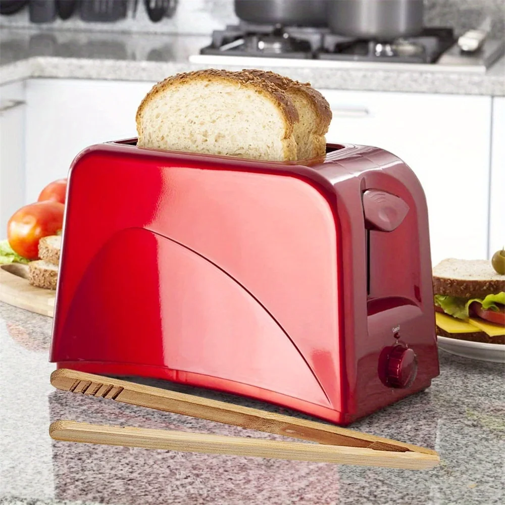 12pcs High-Quality Bamboo Tongs, 7-Inch - Sturdy & Durable for Serving Toast, Cheese, Fruits, Salad | Lightweight, Easy Grip - Image 6