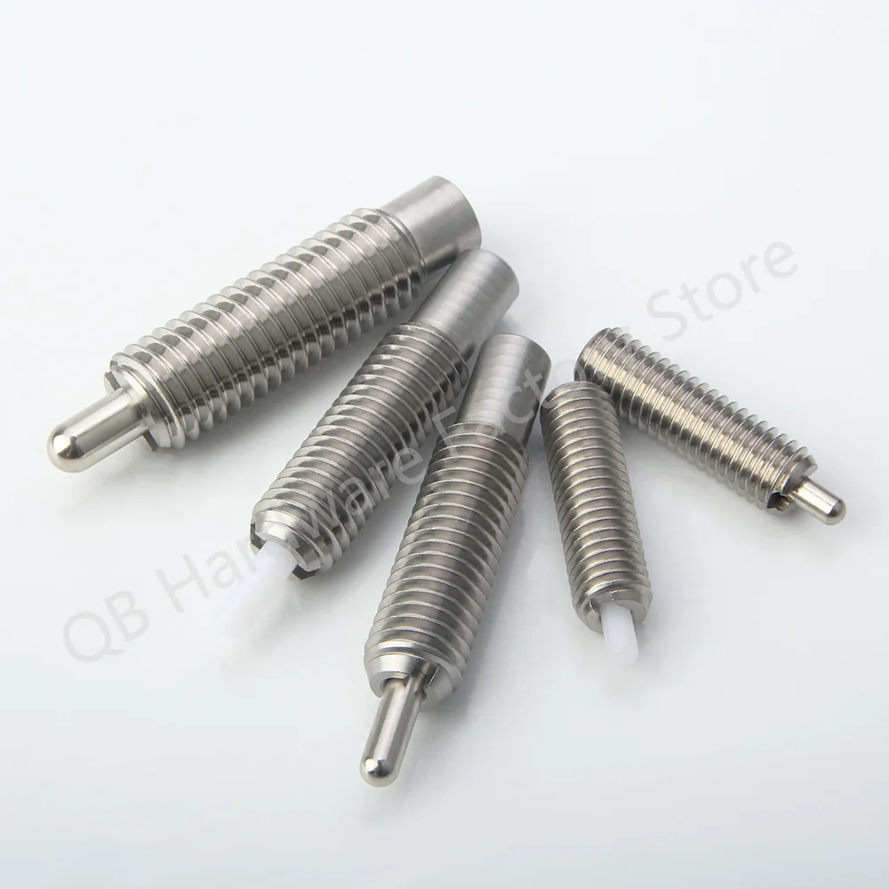 Factory Outlet QB515 Stainless Steel Socket Long Stroke Plunger Plastic Head Retractable Spring Plunger Screw Spring Positioning