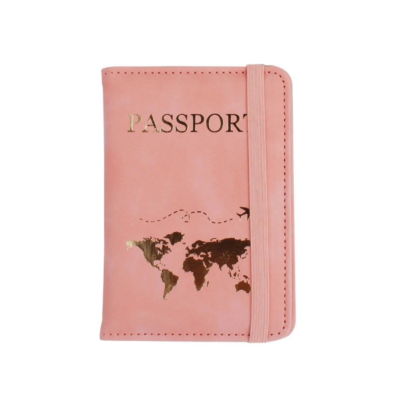 Passport Holder Cover Wallet PU Leather Cards Organizer Travel Cards Pouch Bride Wedding Gift for Women and Men