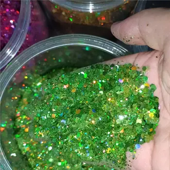 1kg/sáček fialová modrá růžová sypká objemová silná třpytivá náplast na nehty Netto 1000g holografický šestiúhelníkový flitrový prášek na dekoraci nehtů třpytky 12 nejlepší prodej třpytky 1kg - №1