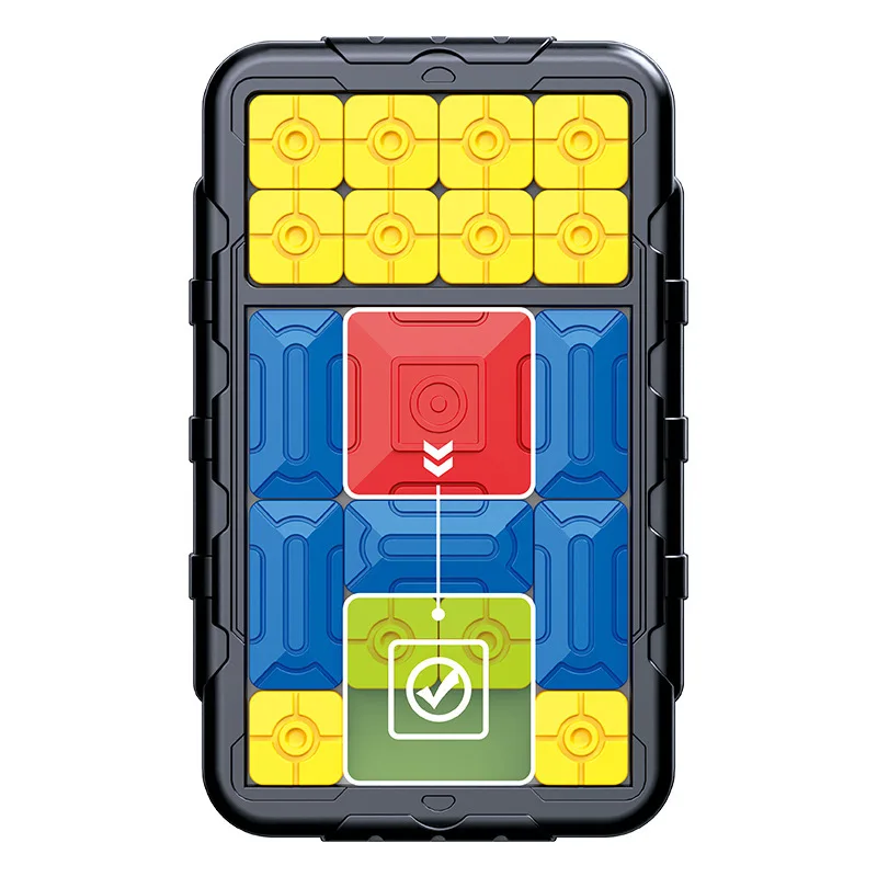 Huarong jogo de quebra-cabeça deslizante educacional lógica cérebro teaser para crianças adultos festa de viagem favor mente quebra-cabeça jogo de tabuleiro