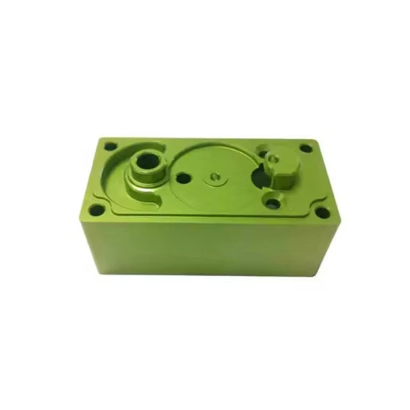 Customized Cnc Machined Aluminum Alloy Bus Servo Metal Torque Green Oxidized Parts