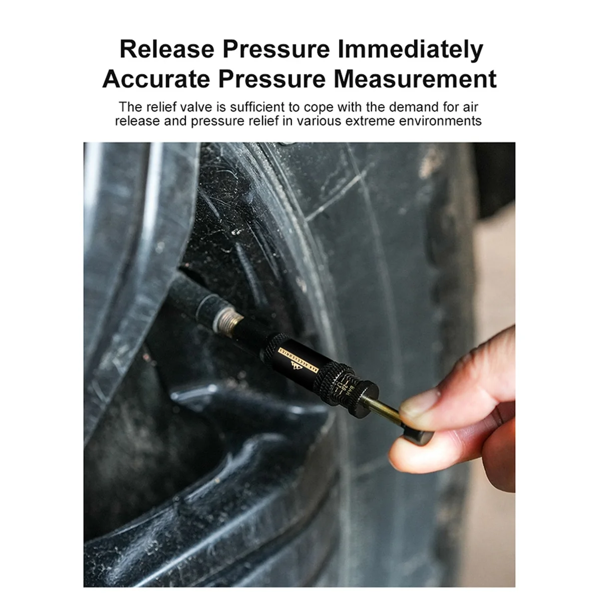 ABLK طقم صمامات تفريغ الإطارات التلقائي القابل للتعديل (10-30 رطل لكل بوصة مربعة) 4 قطعة أداة تهوية للإطارات المسمارية للمركبات والدراجات النارية
