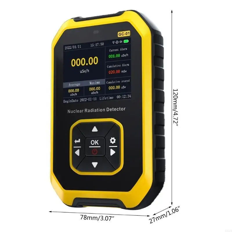 H58b كاشف الكهرومغناطيسي الكهرومغناطيسي EMF متر مراقب اختبار Gauss Meter
