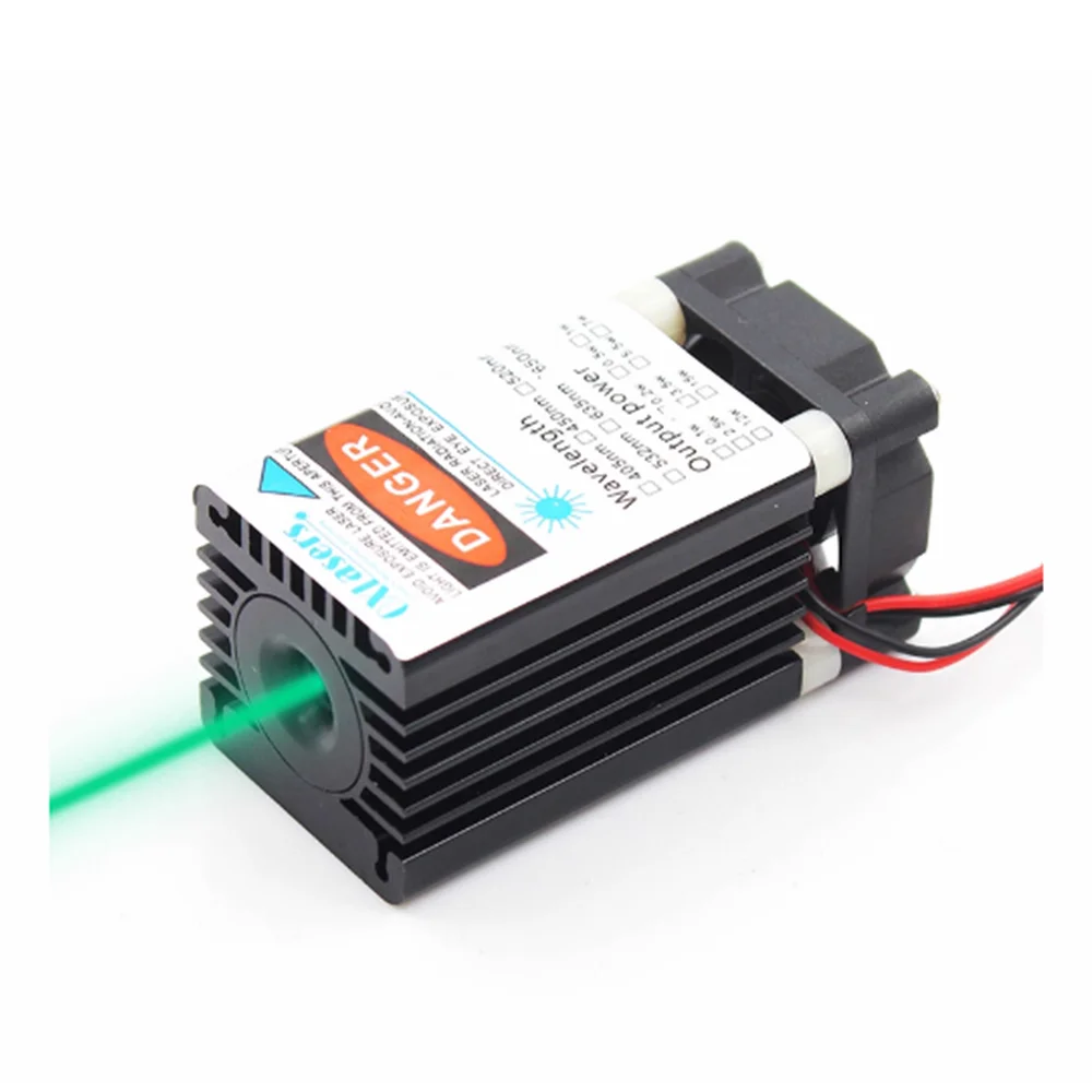 505nm Green Laser with 100mW Dot/Line/Cross support for PWM Power Modulation