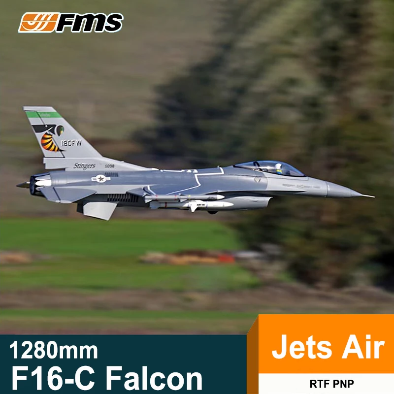 

FMS 70mm Jet F16 Fighting Falcon Plane Airplane PNP Remote Control Model Aircraft Fixed Wing Outdoor Sports