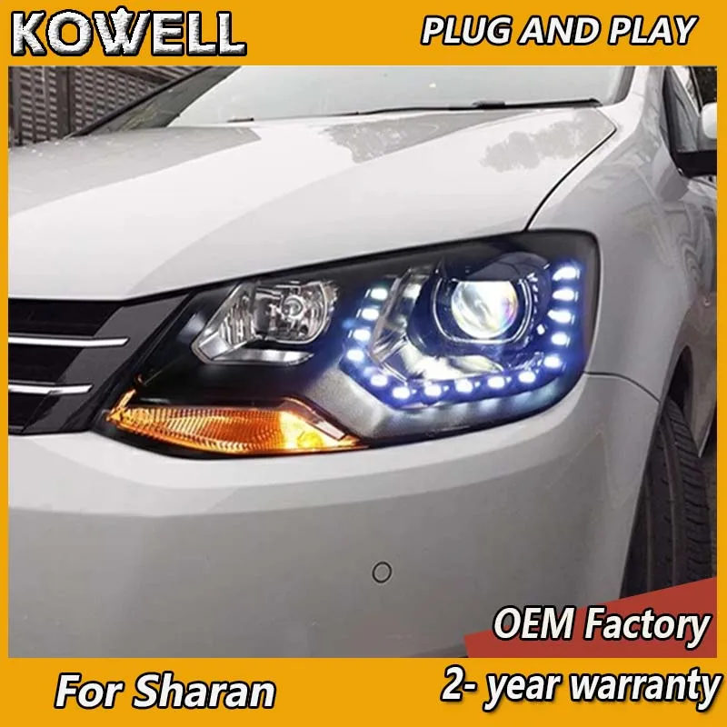 

Car Styling for VW Sharan Headlights 2012-2020 Volkswagen Sharan Headlights DRL Turn Signal High Beam Projector Lens
