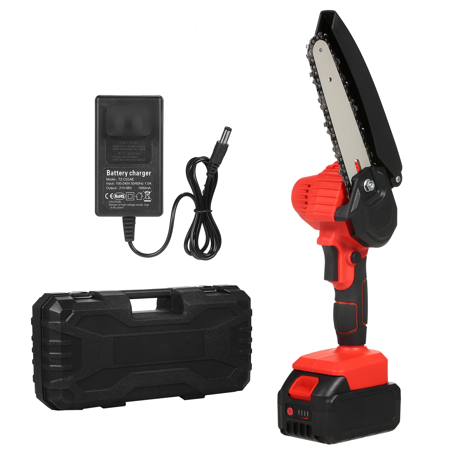 Mini Chainsaw 6-Inch Electric Chainsaw Cordless Chain Saw with 3.0Ah Large Capacity Battery Chainsaw Mini Saw with Safety Lock