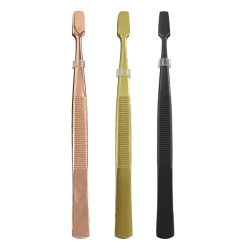 Stainless Steel Eyebrow Tweezers Slant Tip Hair Removal Clip Professional Eye Brow Forceps Eyelashes Makeup Beauty Drop Shipping