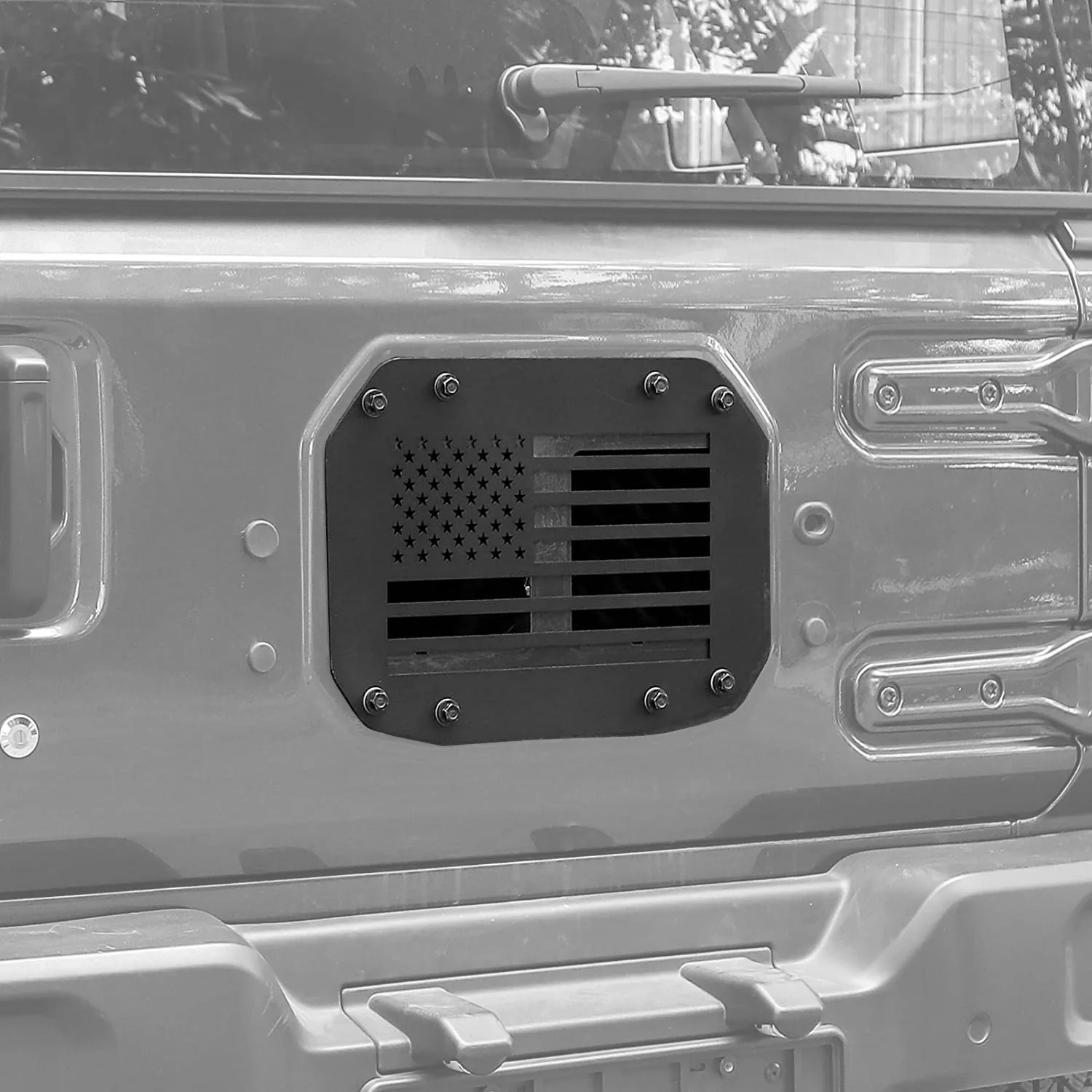 

Car Spare Tire Delete Tailgate Vent Cover for Jeep Wrangler JL 2018-2024 2/4Door Spare Tire Carrier Delete Filler Plate