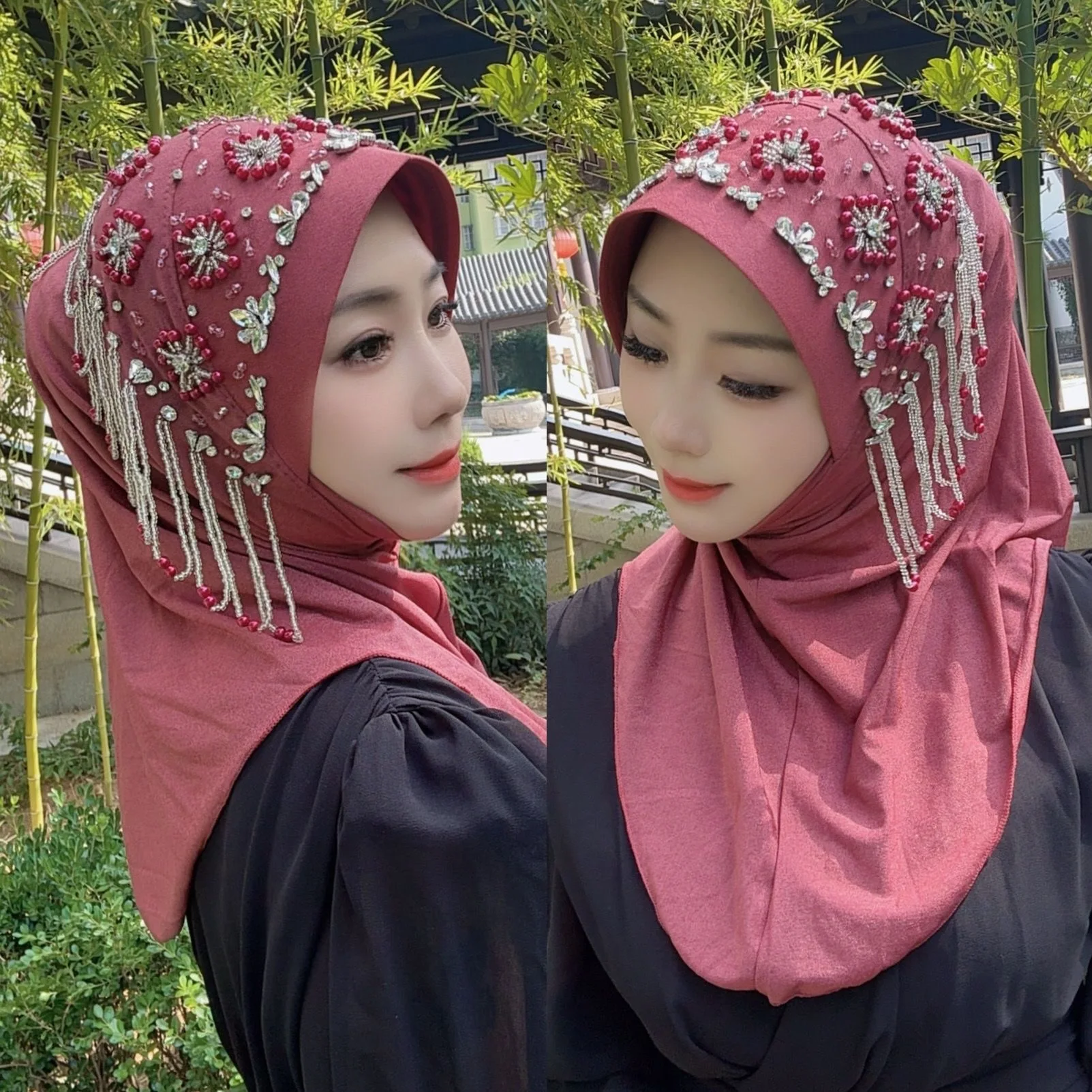 2025 Hat Arabian Women Ramanda Hijab Muslim Shawls