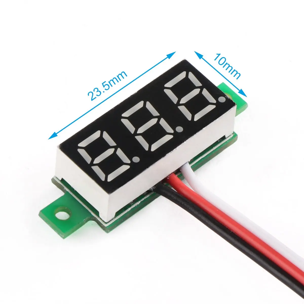 0.28 Inch DC LED Digital Voltmeter 0-100V Voltage Meter Auto Car Mobile Power Voltage Tester Detector 12V Red Green Blue Yellow