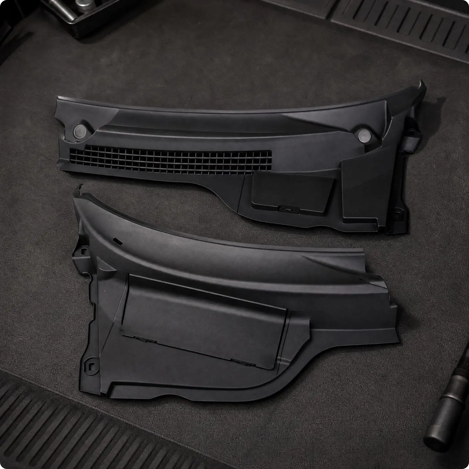 Replacement Car Drain Cover Front Cowl Water Deflector for MINI Cooper R55 R56 R57 Auto Windshield Rain Guard Trim