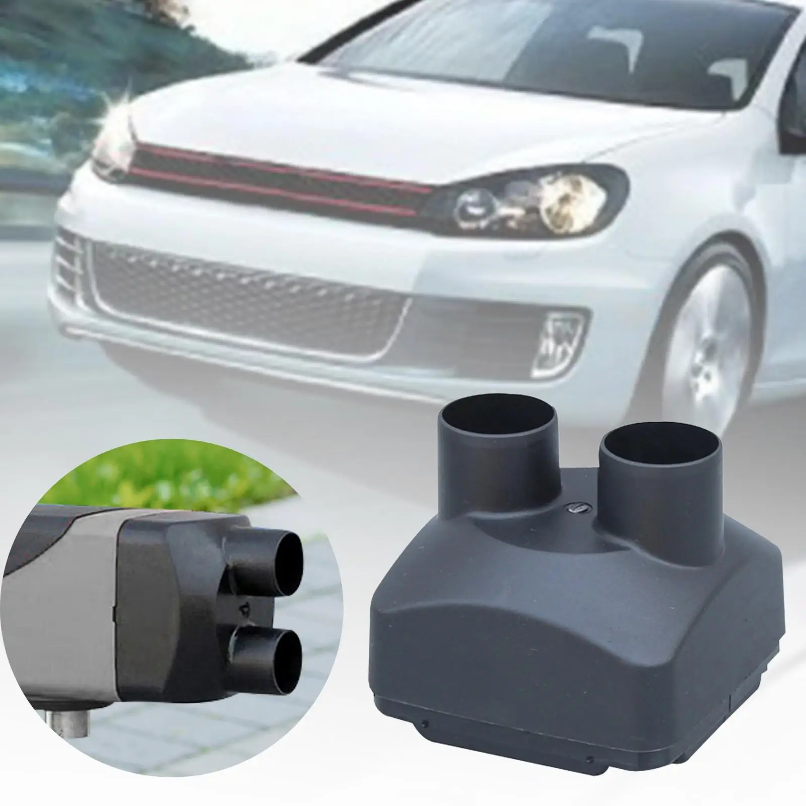 2 Holes Outlet Vent Cover Spare Parts Replaces Durable Portable Accessory, professional Easy to Install 42mm Air Outlet Hood