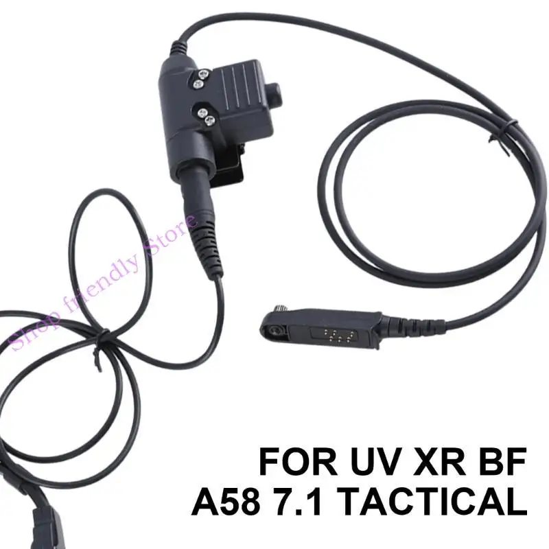 594A أنبوب الهواء أنبوب الحلق سماعات الميكروفون U94 PTT محول لـ UV9R UV5S