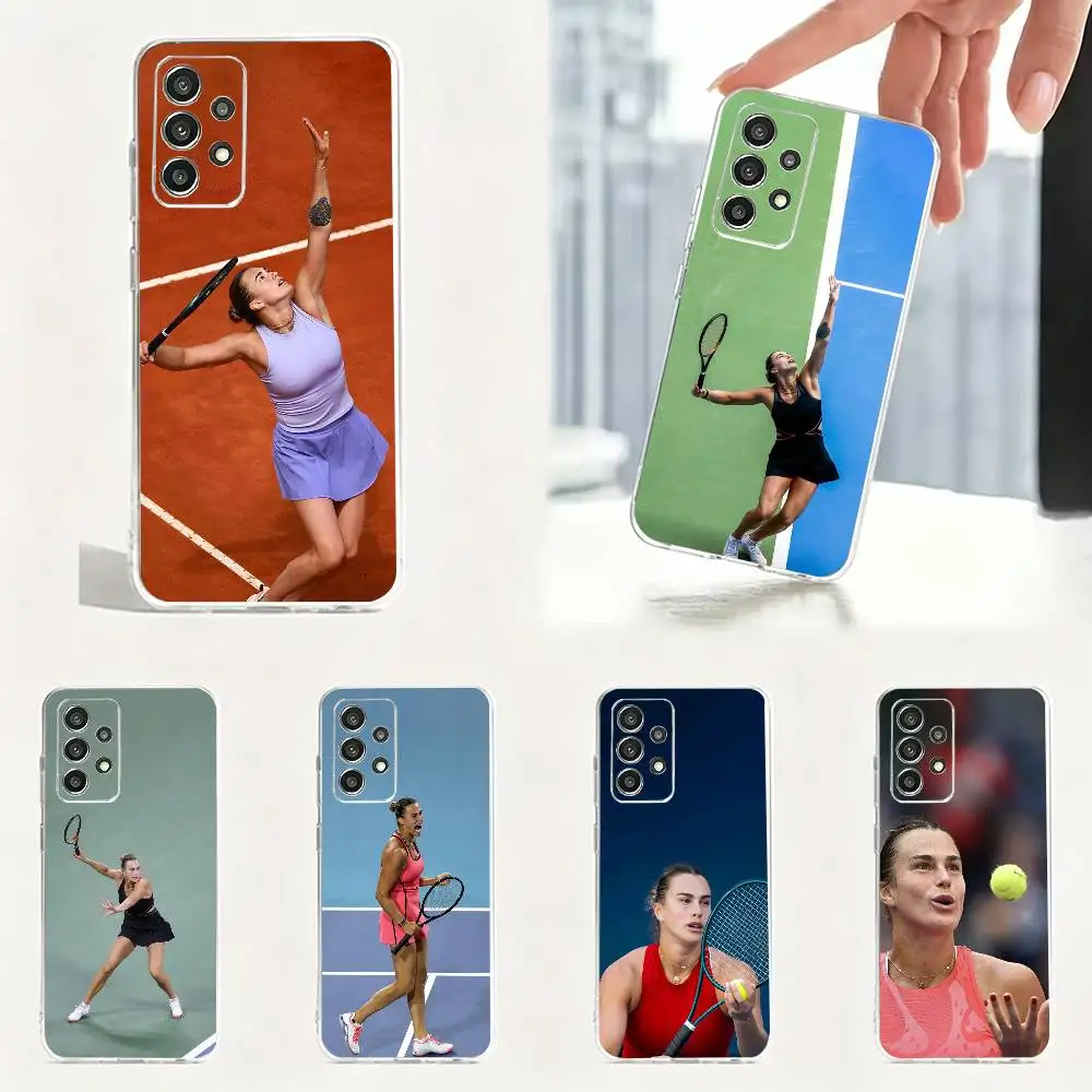Popular womens tennis star A-Aryna  Phone Case For S25,S24,S21,S22,S23,S30,Ultra,S20,Plus Samsung Transparent soft case