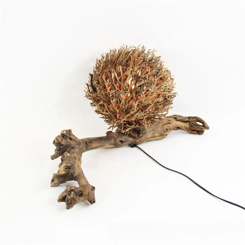 Lampada a nido d'uccello dal design cavo, lampada da scrivania per la casa dell'hotel per letto e colazione, decorazione dell'ornamento dell'atmosfera