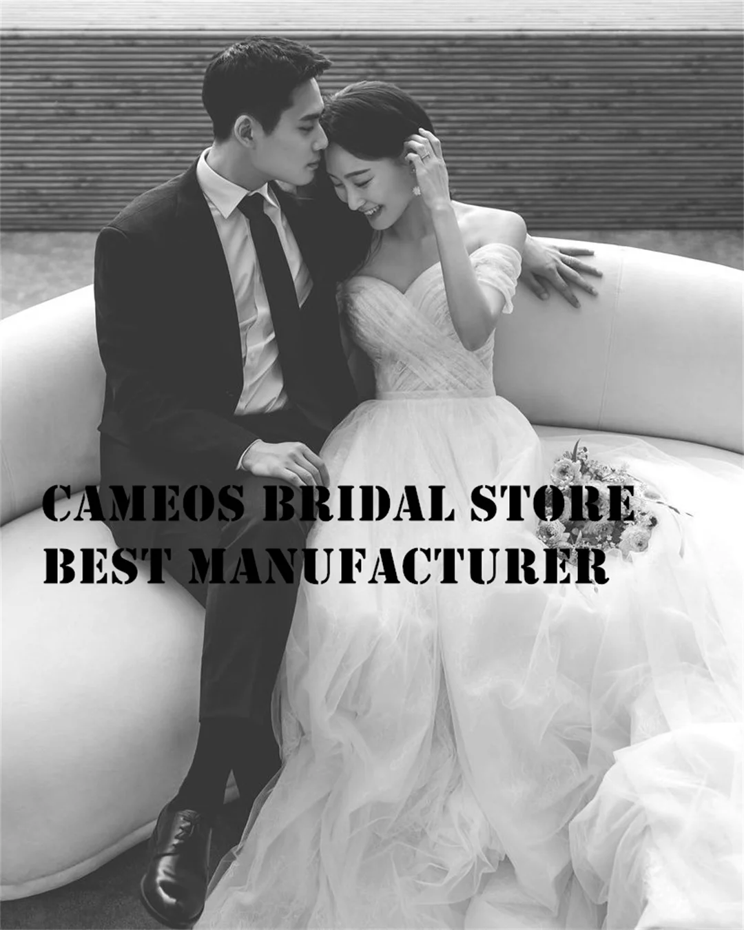 

SONDR Custom Made Sweetheart Wedding Dresses Korea Off the Shoulder Corset Tulle A-Line Brides Gowns Ivory Women Bridal Dresses