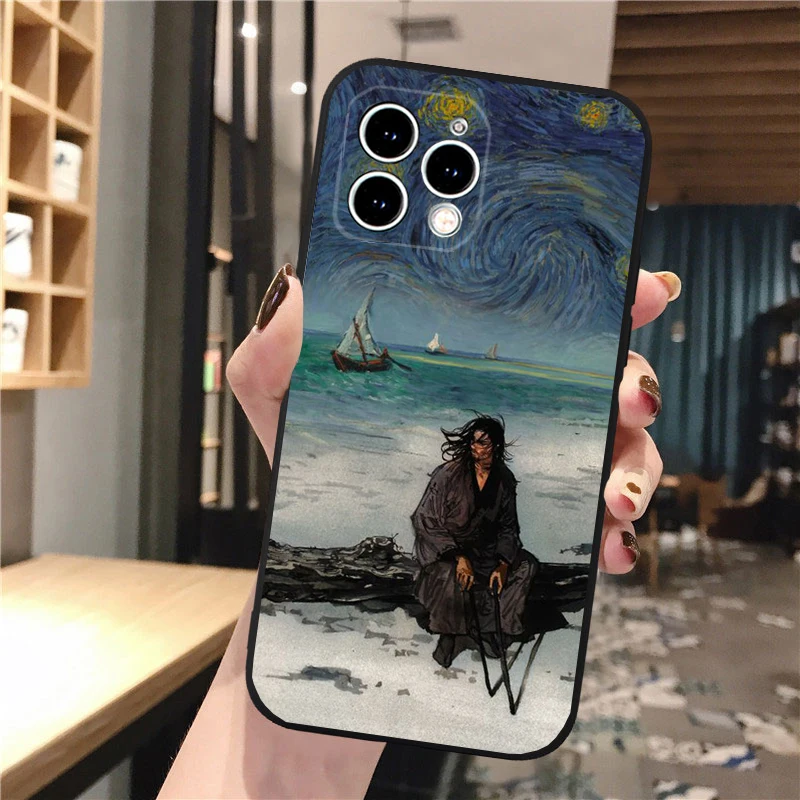 

Vagabond Manga Samurai Art Phone Case For iphone 17 Pro Max Air 16 15 14 13 Pro Max 15 16 Pro 15Plus