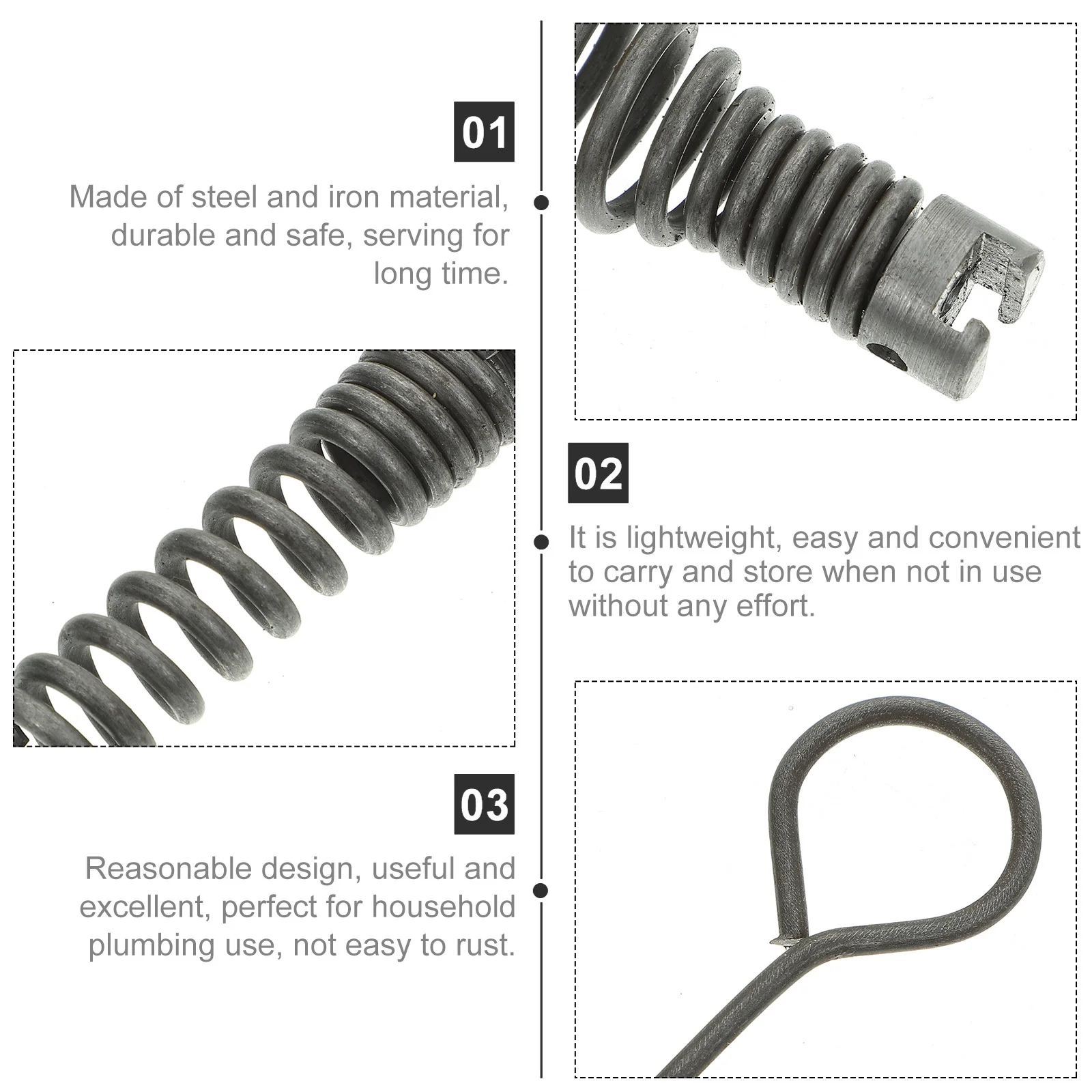 

1Set Drain Combination Cutter Head Lightweight Portable High Performance Cleaning Tool Not Easy to Rust Drain Tool Cutter Head