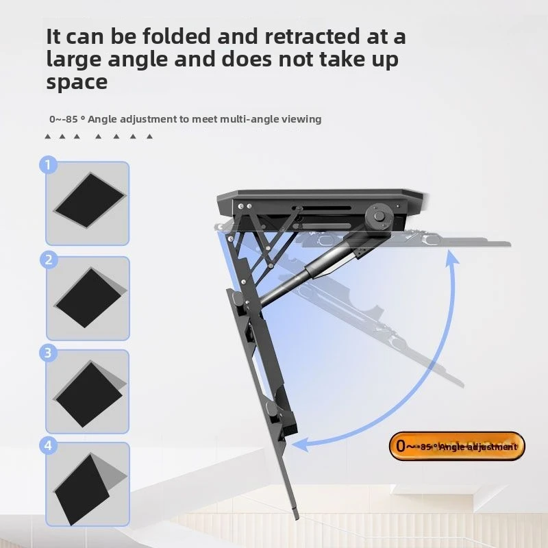 50/65/75/86 بوصة جدار التلفزيون الوجه، رفع كهربائي ذكي التحكم عن بعد
