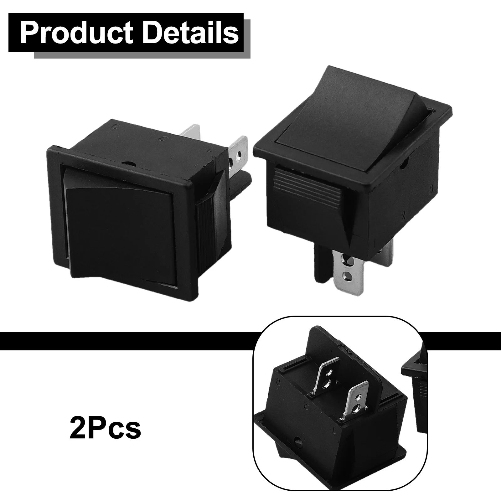 Electric Car Accelerator Rocker Foot Switch Suitable For 6V Models Suitable For 12V Models 2-pin Socket ABS Material