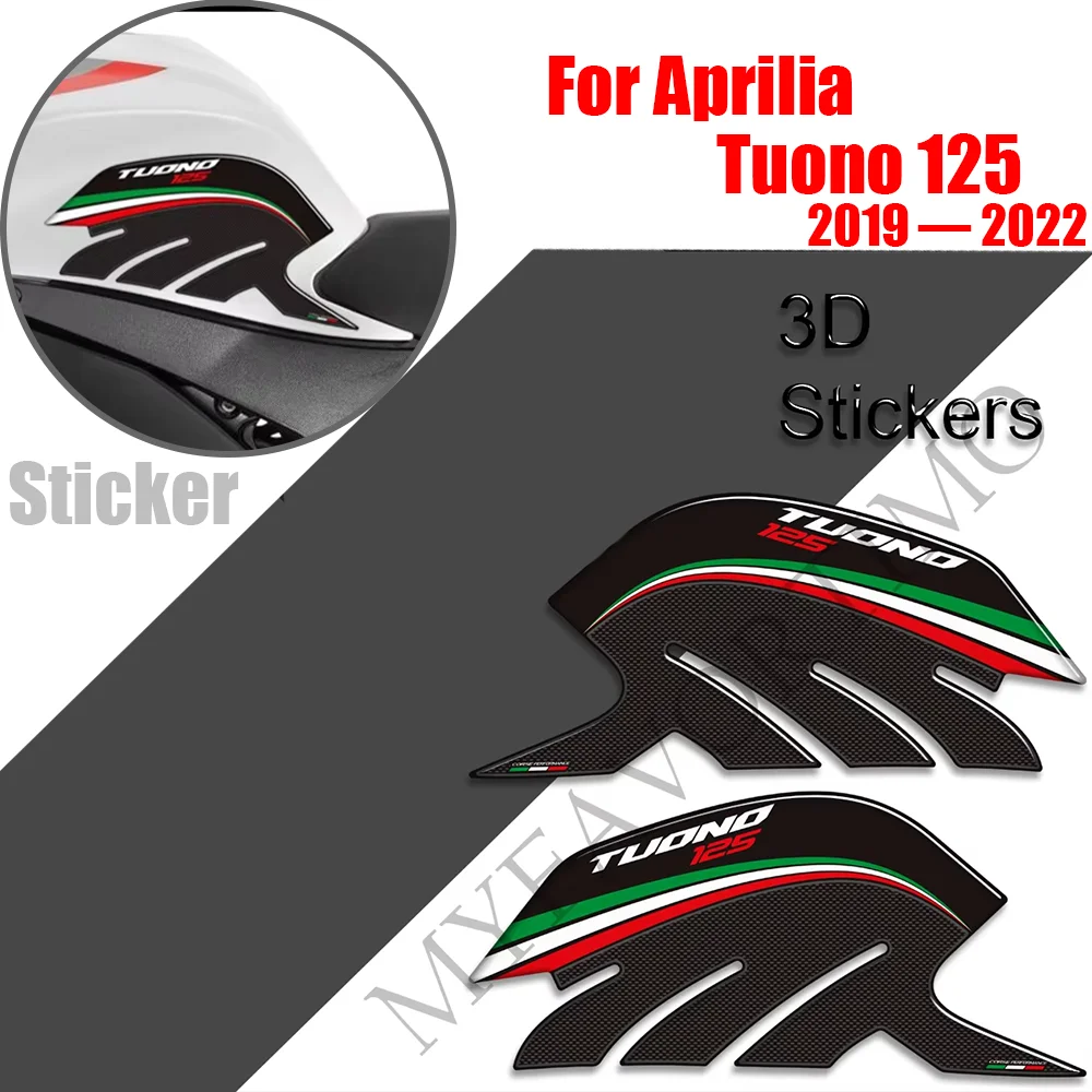 

For Aprilia Tuono 125 Motorcycle Fuel Tank Pad Sticker Moto Epoxy resin Decals Tuono125 2019 - 2022