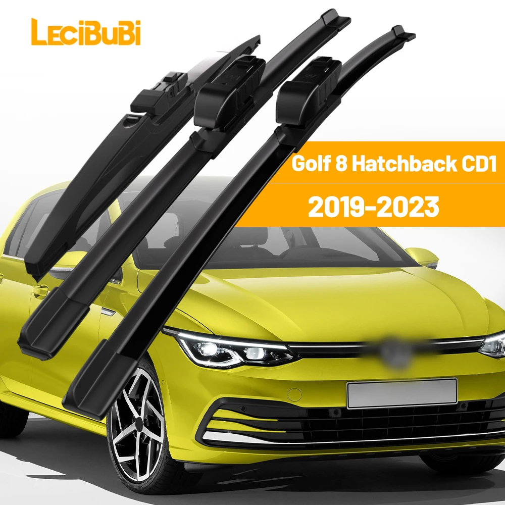 

Для VW Golf 8 Hatchback CD1 2019-2023 1 комплект передних и задних щеток стеклоочистителей стеклоочистителей 2020 2021 2022 аксессуары
