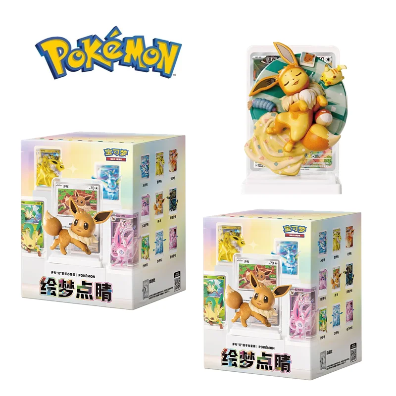 ポケモン-ドリームスケープ-フラワーシリーズ-イーブイ-ファミリーフィギュアボックス-太晶盛ジュ-ブースターパック-ptcg-シャイニーカード-アニメ-コレクターズアイテム-ホビー-おもちゃ-ギフト