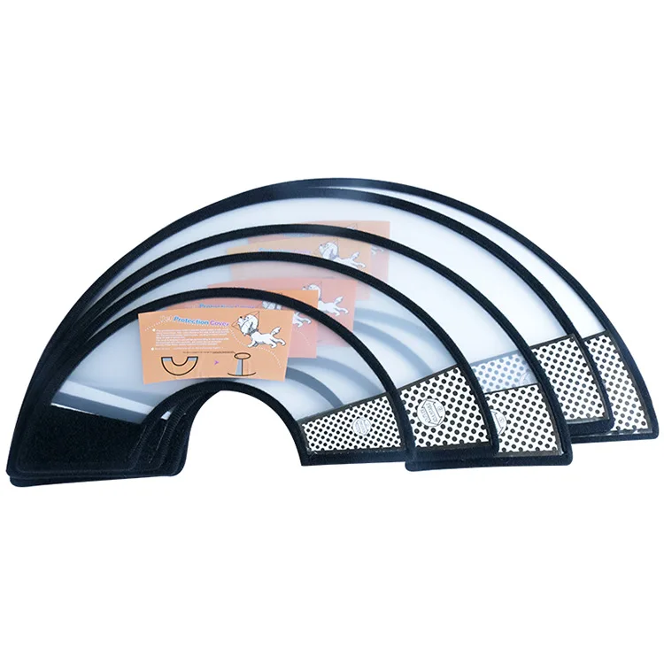 1pc Soft Transparent Pet Recovery Collar Elizabethan Cone for Pet Dogs Cats After Surgery Wound Protection XS To XL Sizes