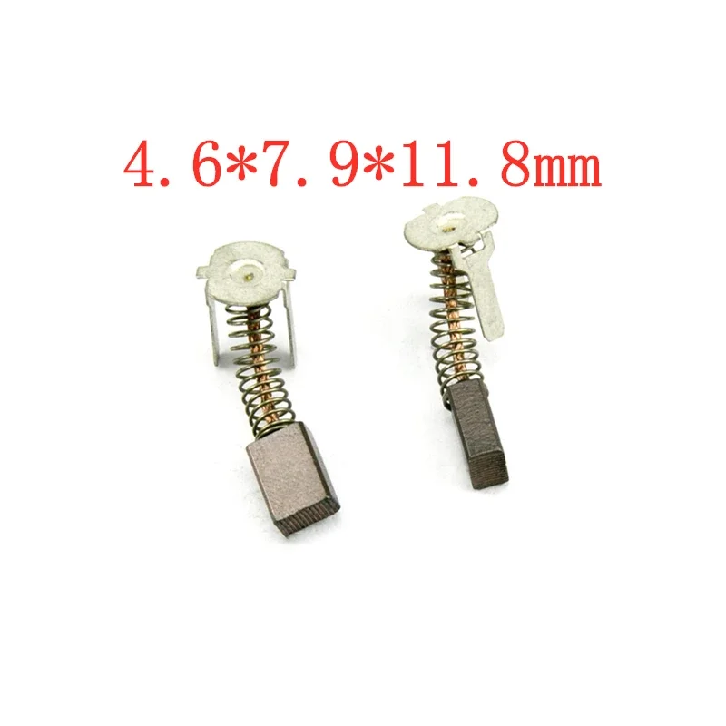 5pairs Carbon Brushes 4.6*7.9*11.8mm For GSB180-Lfor GSB180-LI GSB140-LI GSR180-LI Drill Brush