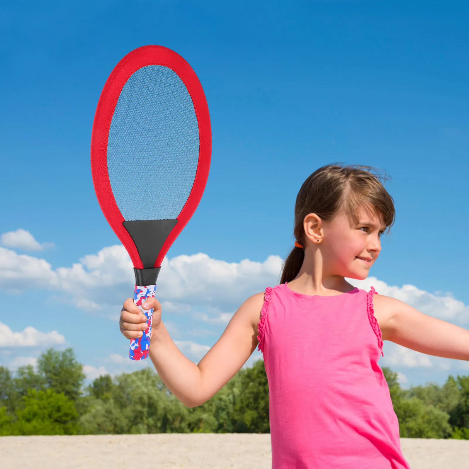 

Набор из 2 ракеток для бадминтона: легкие овальные ракетки из ЭВА для тенниса, для игр на открытом воздухе, для детского сада, для совместных занятий родителей и детей, для спортивных тренировок