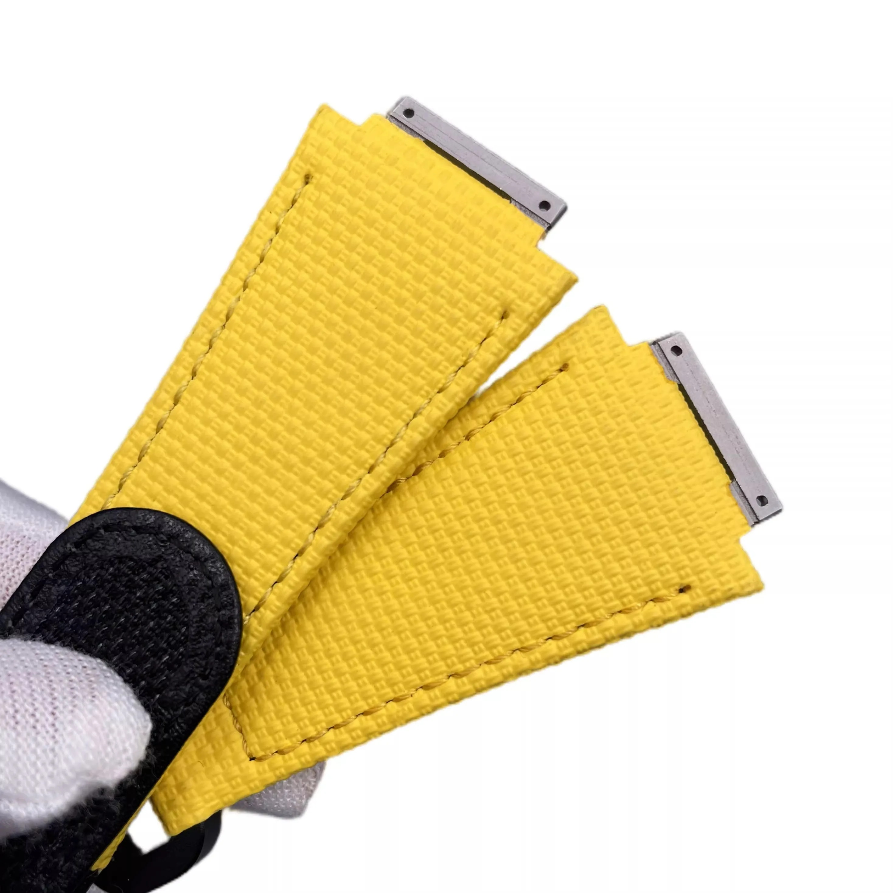 Correa de reloj de goma personalizada FKM para correa de reloj Richard con gancho y bucle de goma fluorada RM011 RM030 RM005 RM055 RM35-01