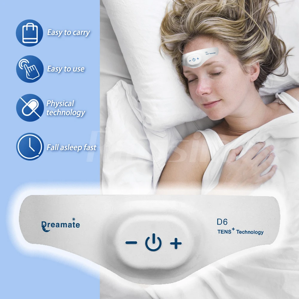 Electric Massager Relieve Headache and Migraine TENS Microcurrent Sleeping Aid Insomnia Sleeping Instrument Decompression