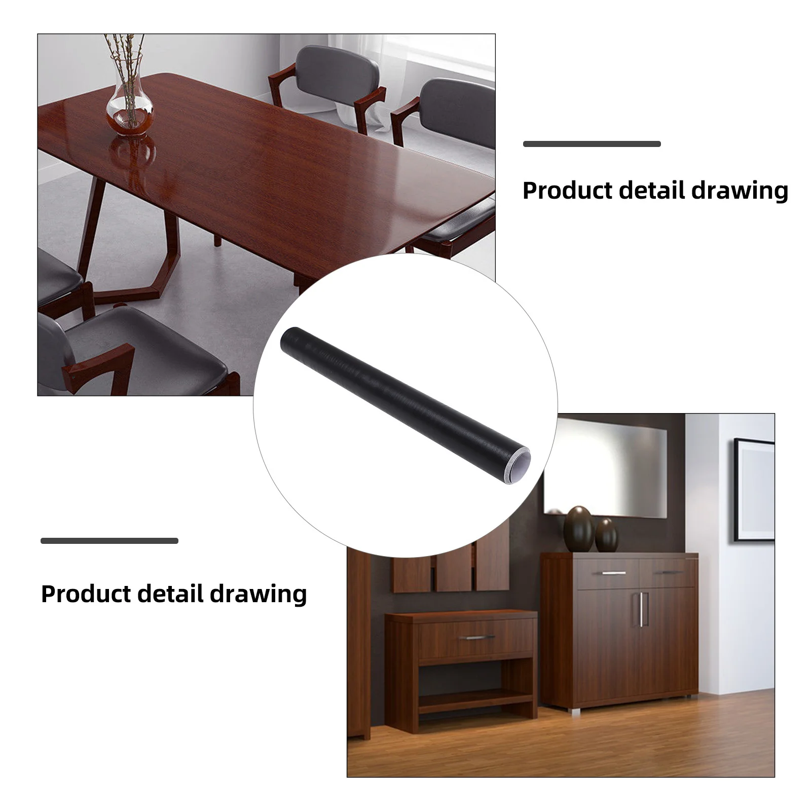 Peel and Stick zelfklevend behang voor aanrechtkast, glad oppervlak, eenvoudig aan te brengen woondecoratie