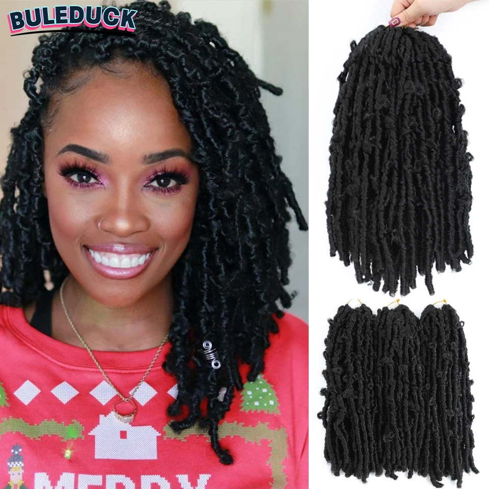 

Handmade Butterfly Locs Crochet Hair 14 Inch Soft Butterfly Locs Distressed Hair Extensions Faux Locs Crochet Braids for Women