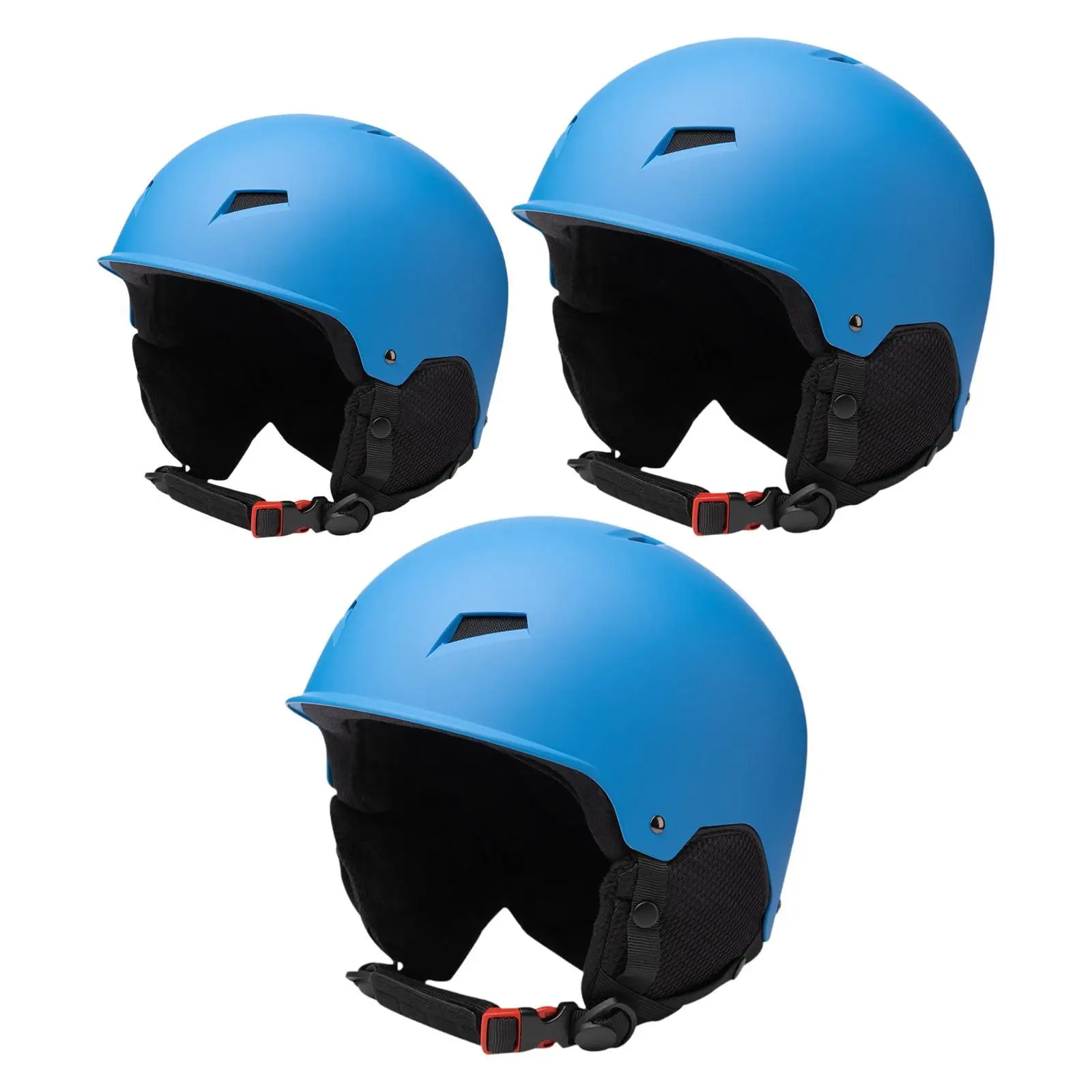 Warm Snow Helmet Crash Protection Easy to Use Breathable Vent Design Multifunctional Practical Adjustable Strap Skiing Equipment