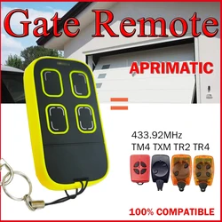 APRIMATIC TM4 TR2 TXM TR4 Remote Control Garage Door Opener 433.92MHz Rolling Code APRIMATIC Remote Control Wireless Transmitter