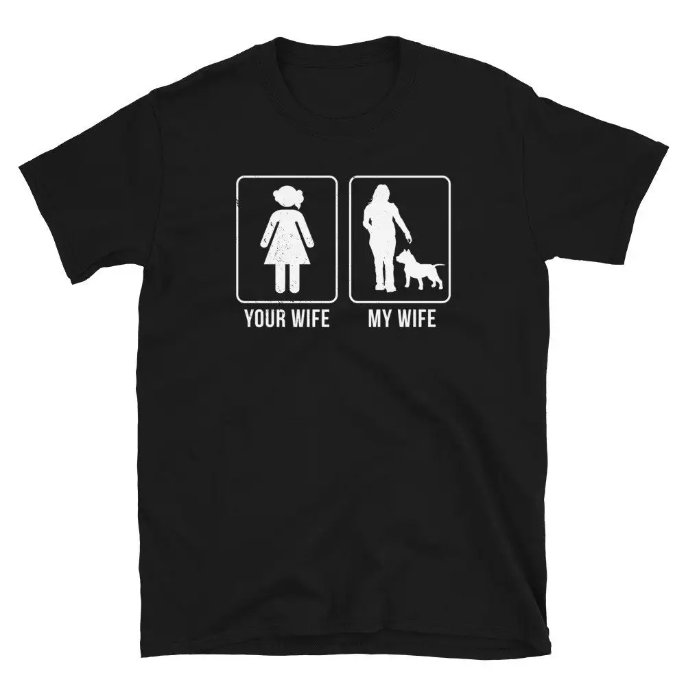 Funny Husband Pitbull Dad T Shirt Mom For Pit Bull S Idea Pittie Pitty