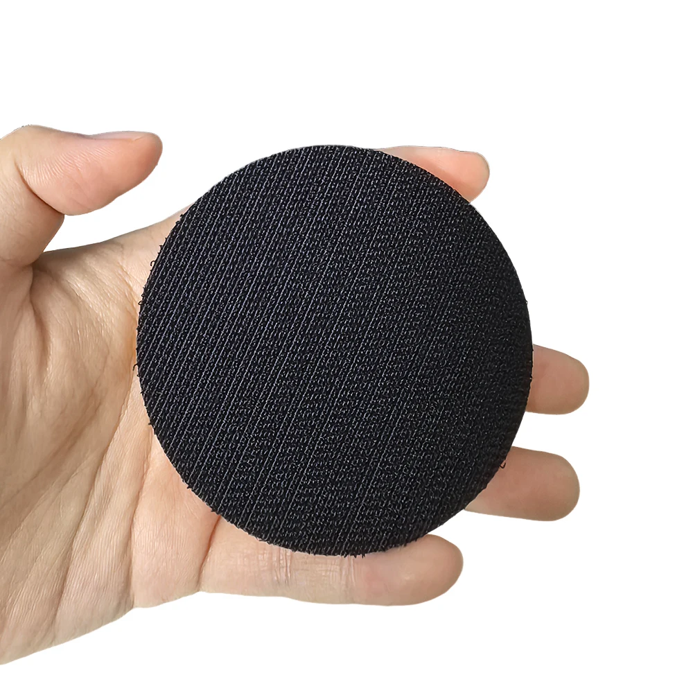 1Pc 3-Inch 75mm Polisher Sanding Pads Hook & Loop Backing Plates 6.35mm Shank for Pneumatic Sander Polishing Disc Abrasive Tools