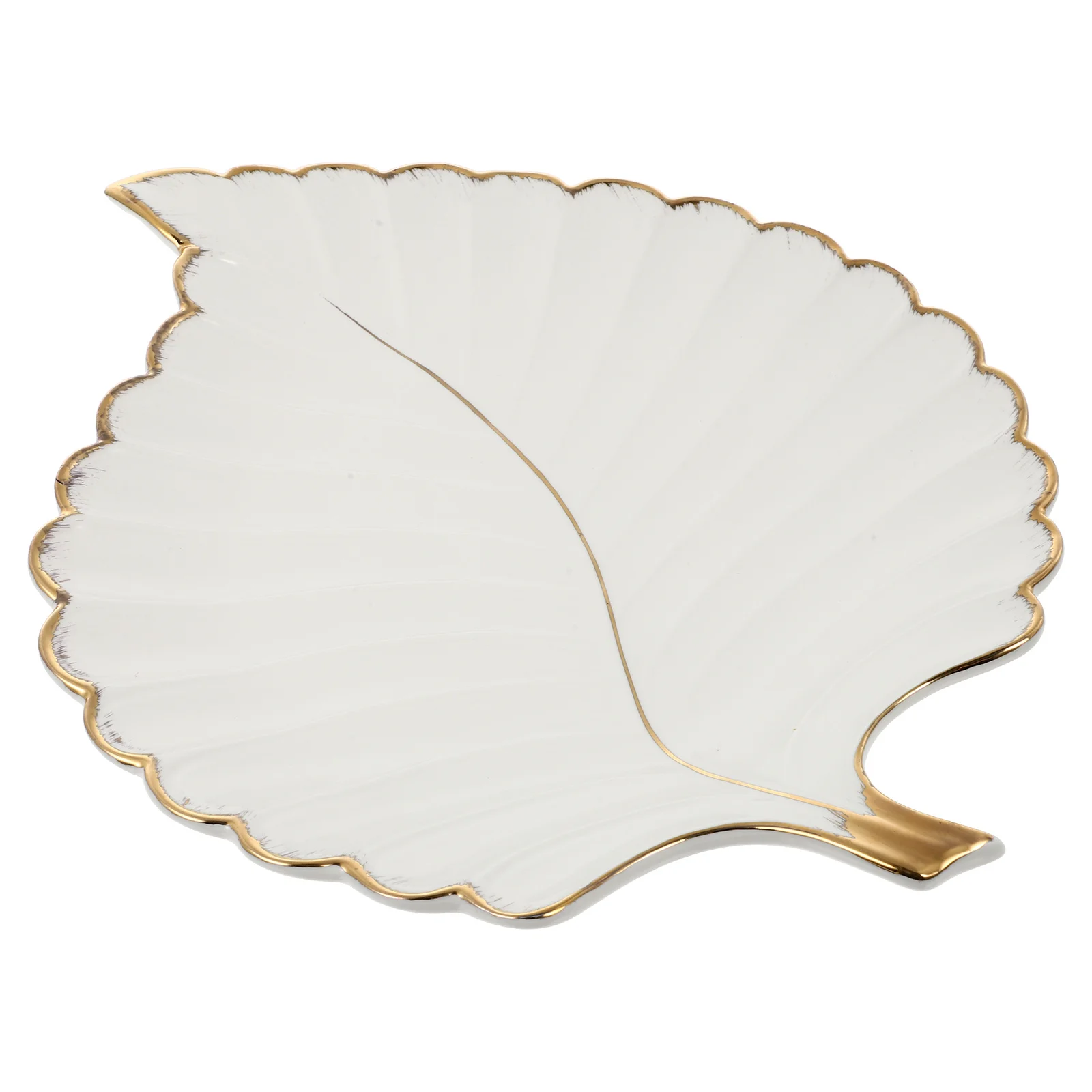 

1Pcs Ceramic Leaf Shape Jewelry Tray Compact Desktop Storage Organizer for Rings and Earrings Leaf Shape Storage Holder