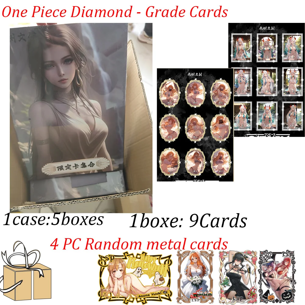 Newest JiuZhou One Piece Diamond - Grade Cards Nami Luffy Boa Robin Zoro Limited Collection Card Doujin Toys And Hobbies Gift