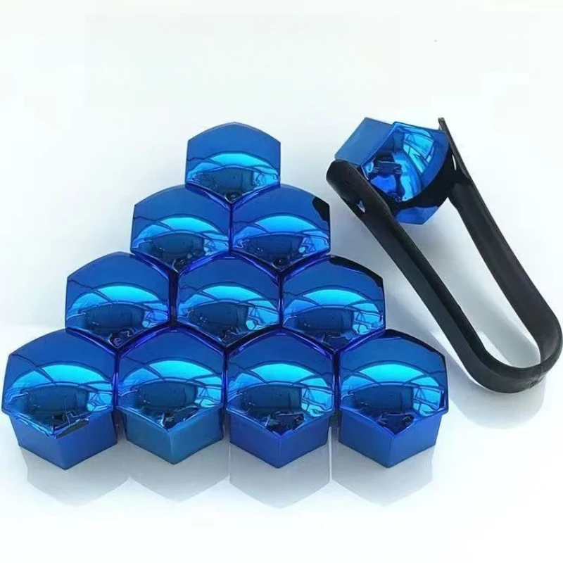 20pcs 17mm, 19mm, 21mm  Universal Auto Parts Tire Screw Caps, Wheel Hub Decorative Plastic Shell Nut Protective Covers