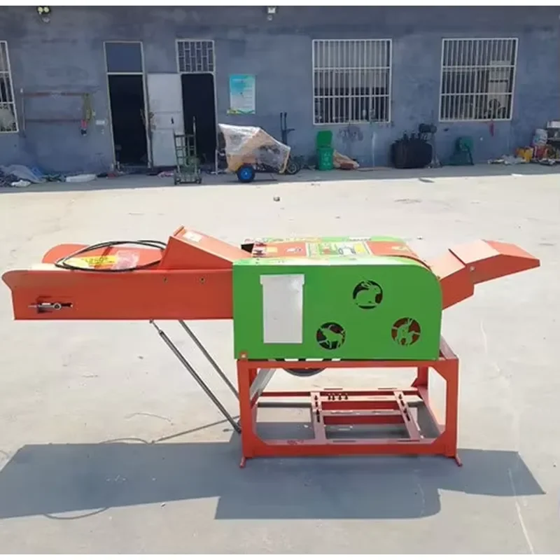 Best Price Small Cow Straw Grass Cutting Machine Agricultural Animal Feed Chaff Cutter with Motor Fresh Rice Stalk Hay Cutter