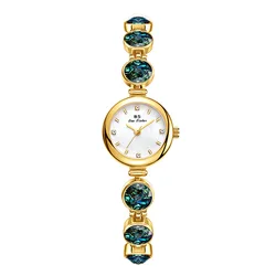 UTHAI V65 orologio a catena da donna luce di lusso di alta qualità Malachite braccialetto fantasma impermeabile moda femminile orologi al quarzo regalo