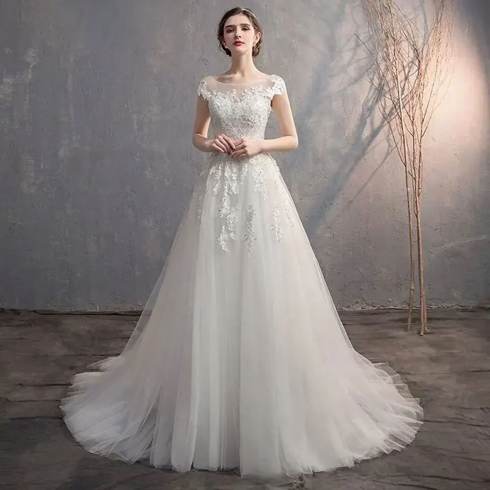 Personalizado плаegleя Vestidos De Novia Lace Apliques Vestido De Noiva Longue сlukдеб eusмок Noiva Para Ser Vestido De Noiva Robe De Mariée