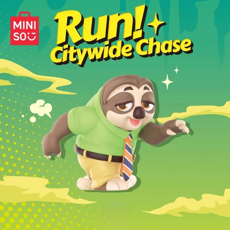 MINISO Disney Zootopia Run! City Chase Serie Blind Box Niedliche Judy Hopps Modell Animation Ornamente Kinderspielzeug Geburtstagsgeschenk